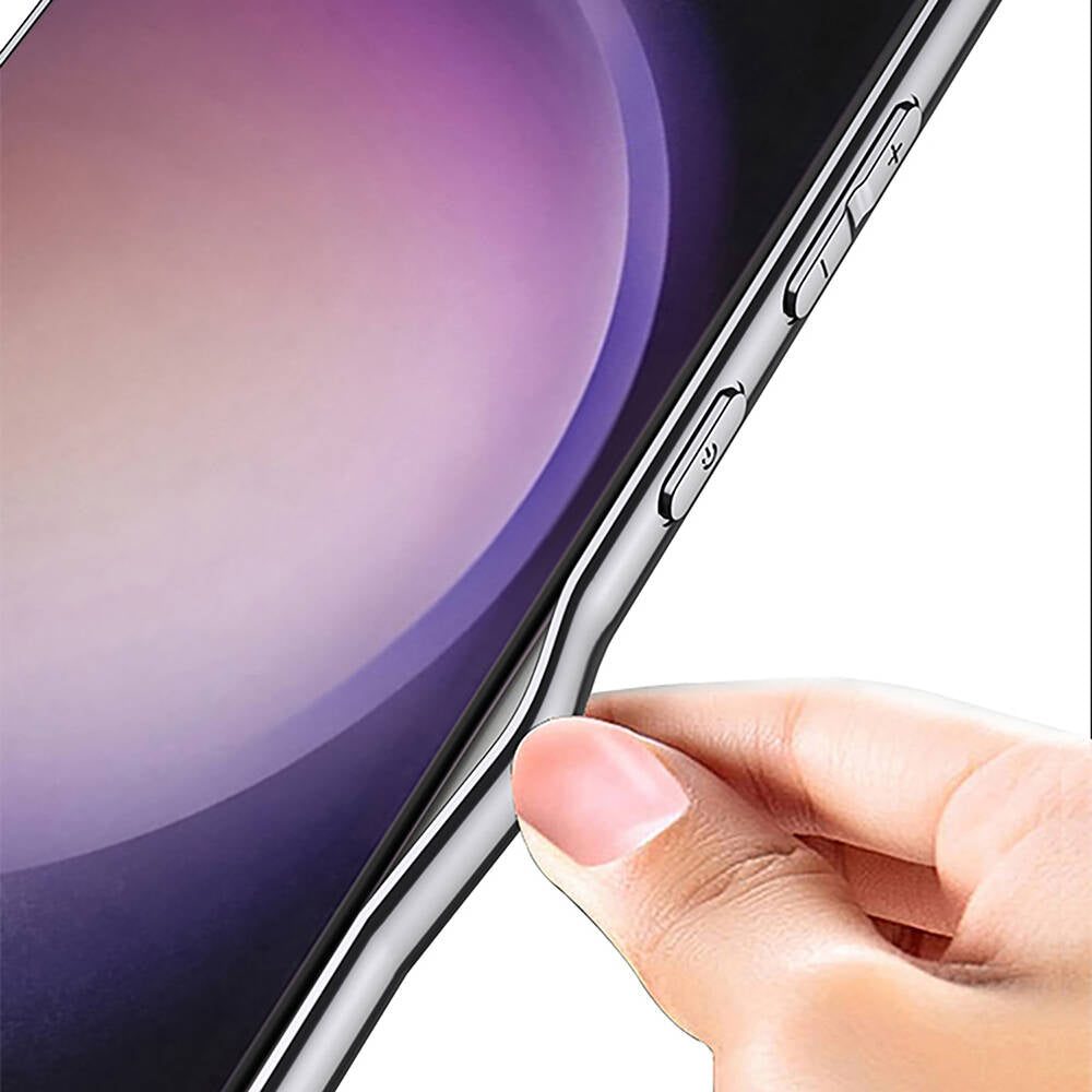 Galaxy S23 Ultra Kılıf Ultra İnce Kamera Korumalı PC + Deri Arka Yüzey Zore X-Pro Kılıf