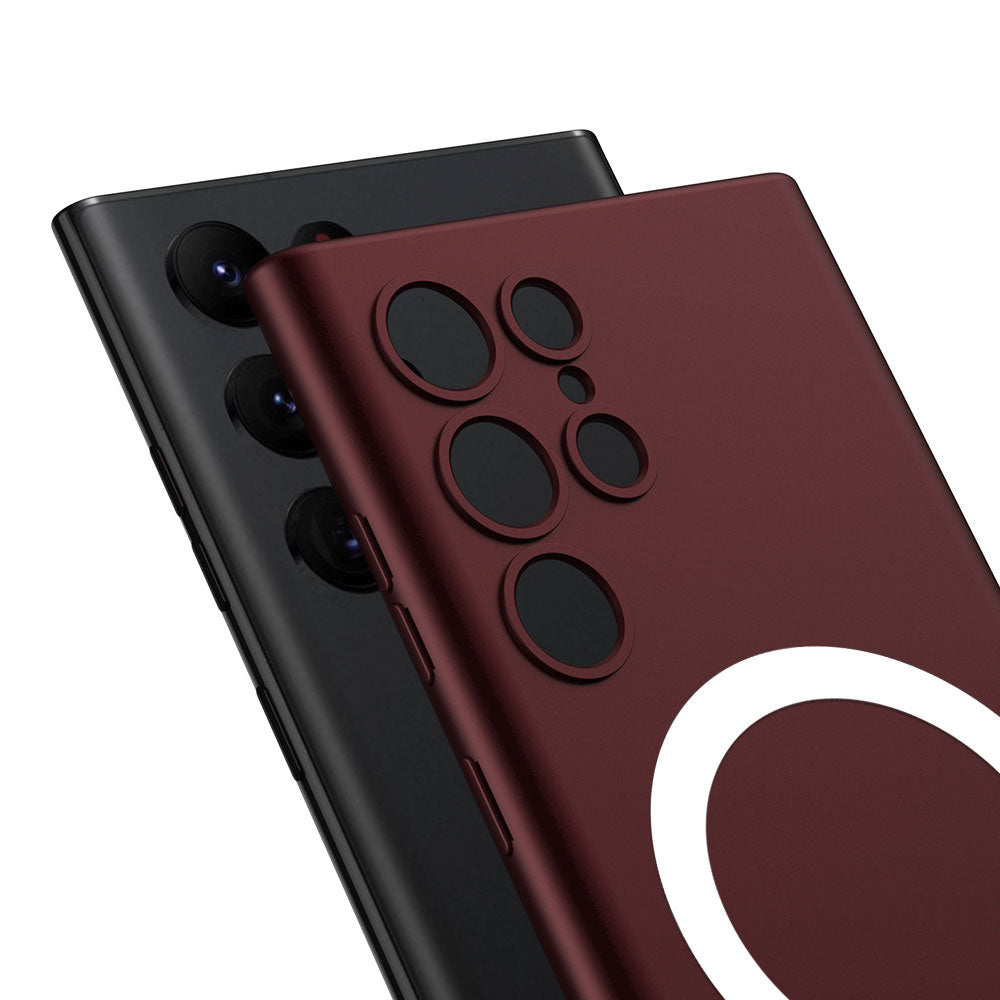 Galaxy S23 Ultra Kılıf Wireless Şarj Özellikli Zore Kıpta M-safe Silikon Kılıf