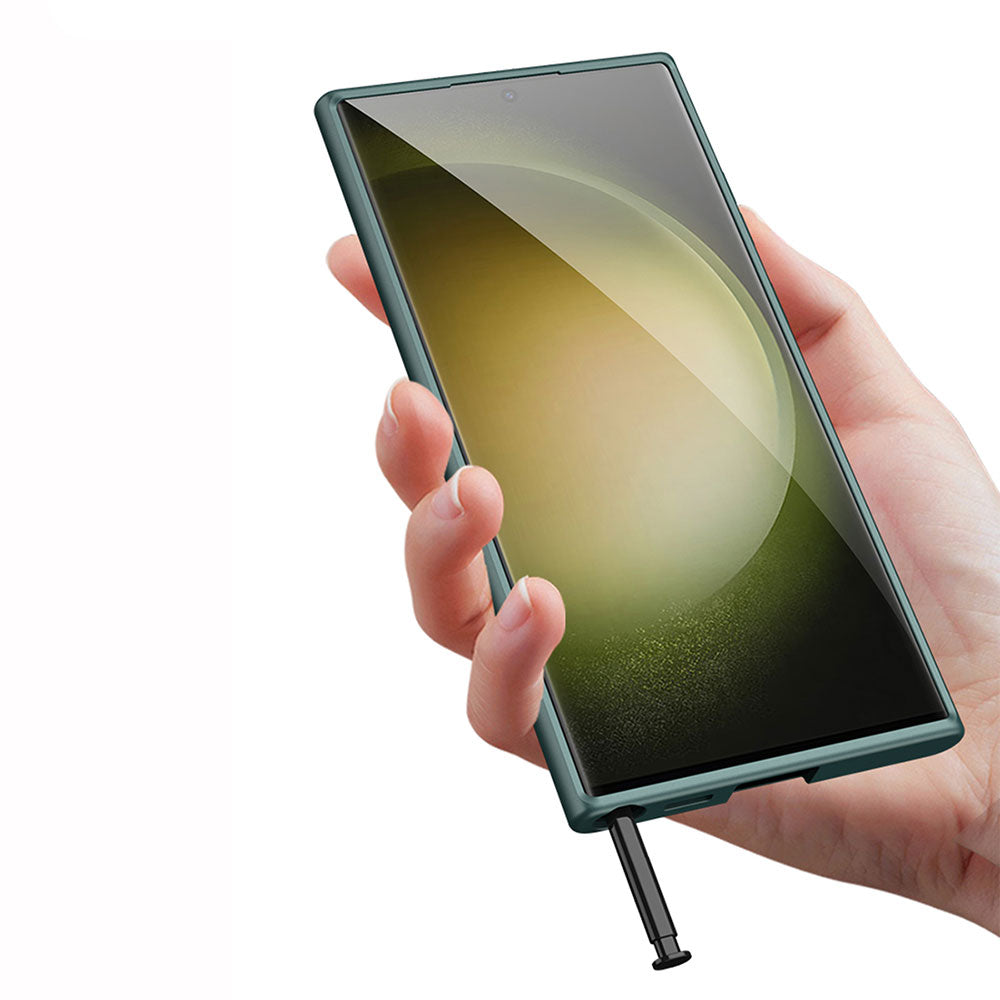 Galaxy S23 Ultra Kılıf Wireless Şarj Özellikli Zore Kıpta M-safe Silikon Kılıf