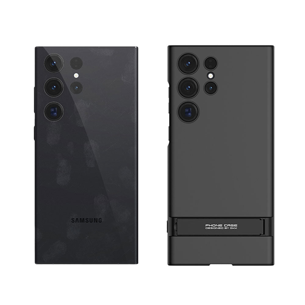 Galaxy S23 Ultra Kılıf Zore Kamera Korumalı Dikey Standlı Ays Kılıf