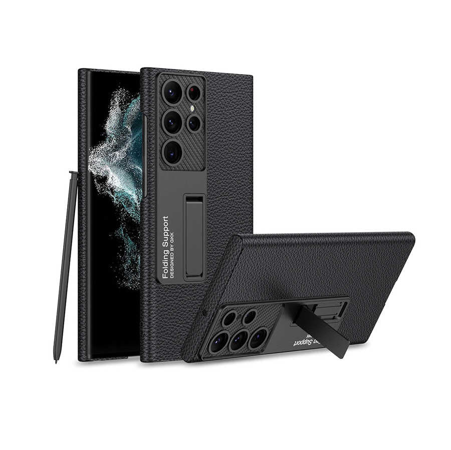 Galaxy S23 Ultra Kılıf Zore Kıpta Standlı Kılıf