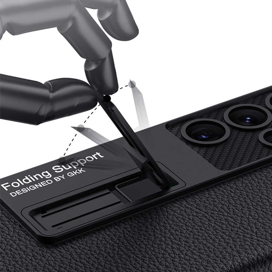 Galaxy S23 Ultra Kılıf Zore Kıpta Standlı Kılıf