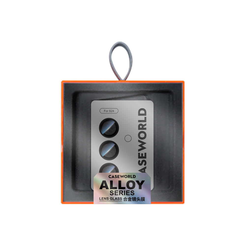 Galaxy S24 CaseWorld Alloy Serisi Oleofobik Anti Reflective Kamera Lens Koruyucu