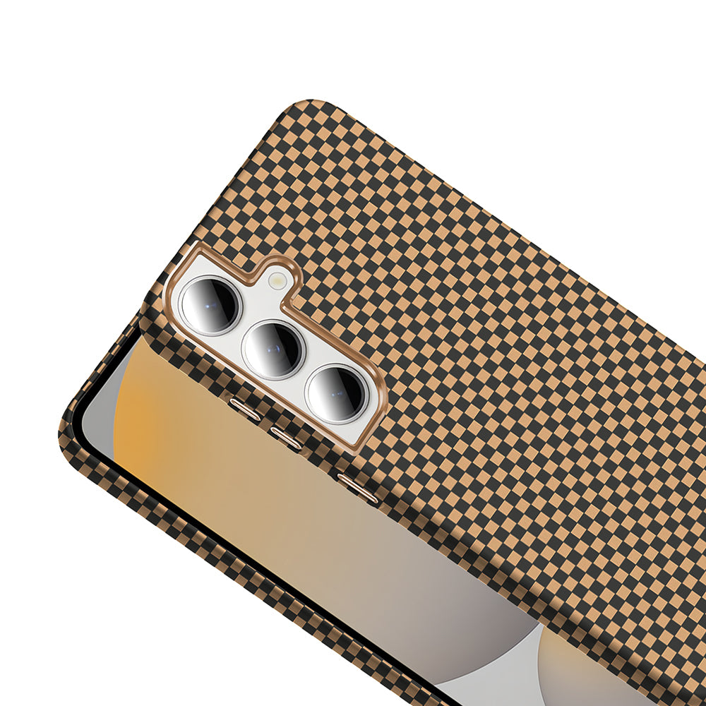 Galaxy S24 FE Kılıf M-safe Şarj Özellikli Karbon Fiber Görünümlü Zore Gros Kılıf