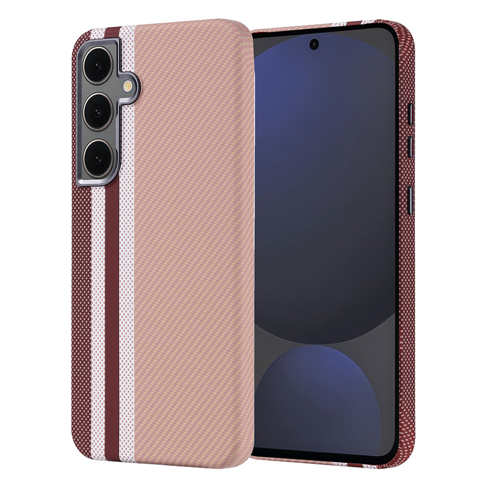 Galaxy S24 FE Kılıf M-safe Şarj Özellikli Karbon Fiber Görünümlü Zore Nekst Kılıf
