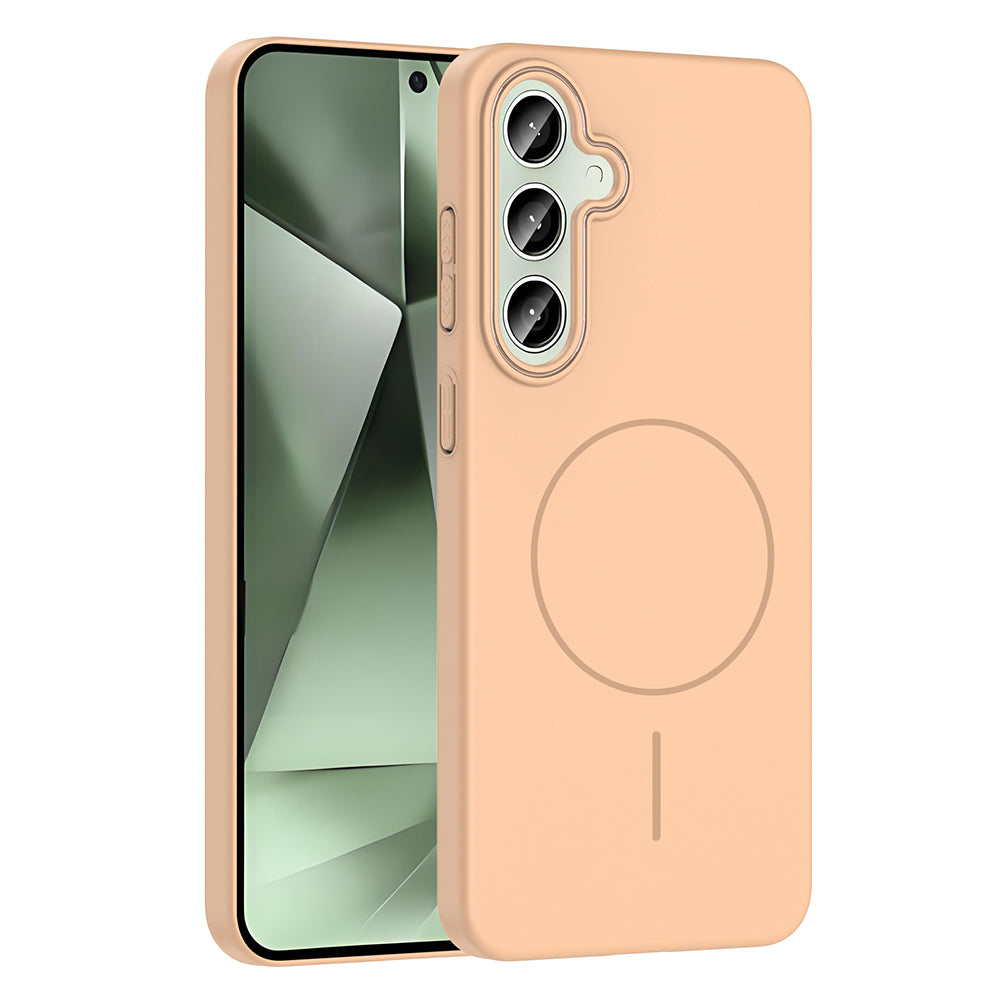 Galaxy S24 FE Kılıf M-safe Şarj Özellikli Zore Ruby Sert Kılıf