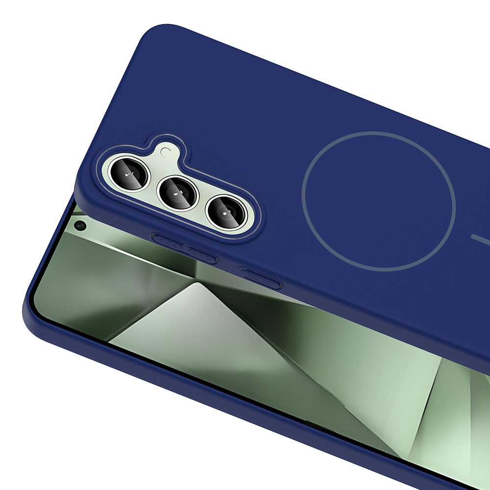 Galaxy S24 FE Kılıf M-safe Şarj Özellikli Zore Ruby Sert Kılıf