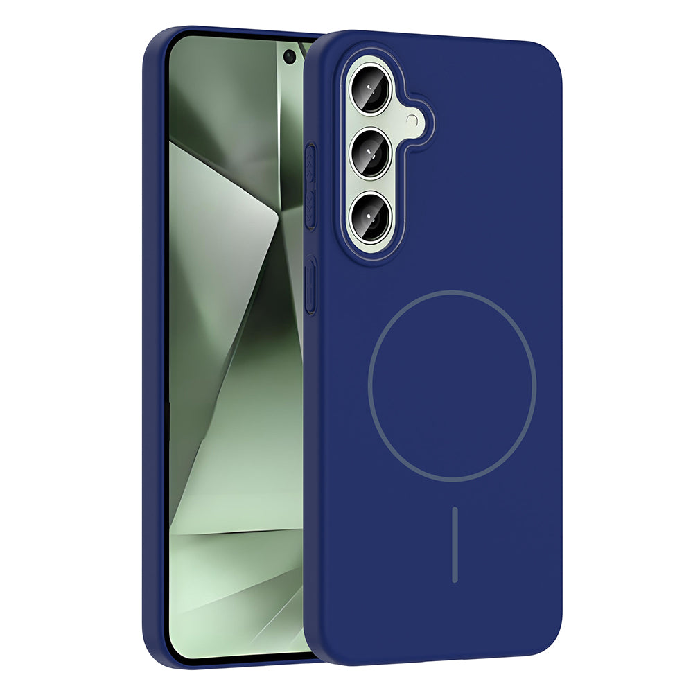 Galaxy S24 FE Kılıf M-safe Şarj Özellikli Zore Ruby Sert Kılıf