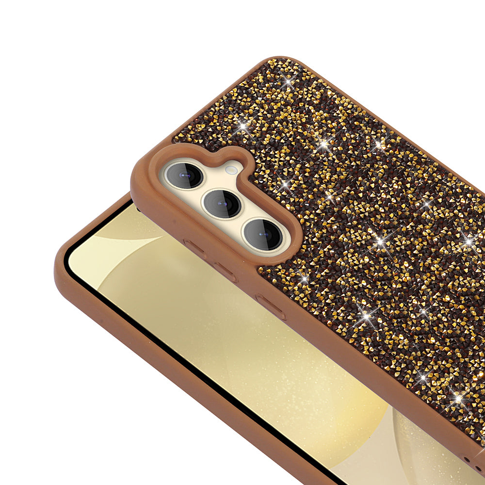 Galaxy S24 FE Kılıf Parlak Taşlı Tasarım Zore Pırlanta Kılıf