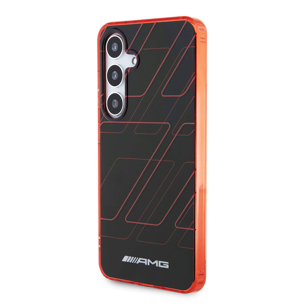 Galaxy S24 Kılıf AMG Orijinal Lisanslı Çift Katmanlı Dörtgen Desenli Kılıf