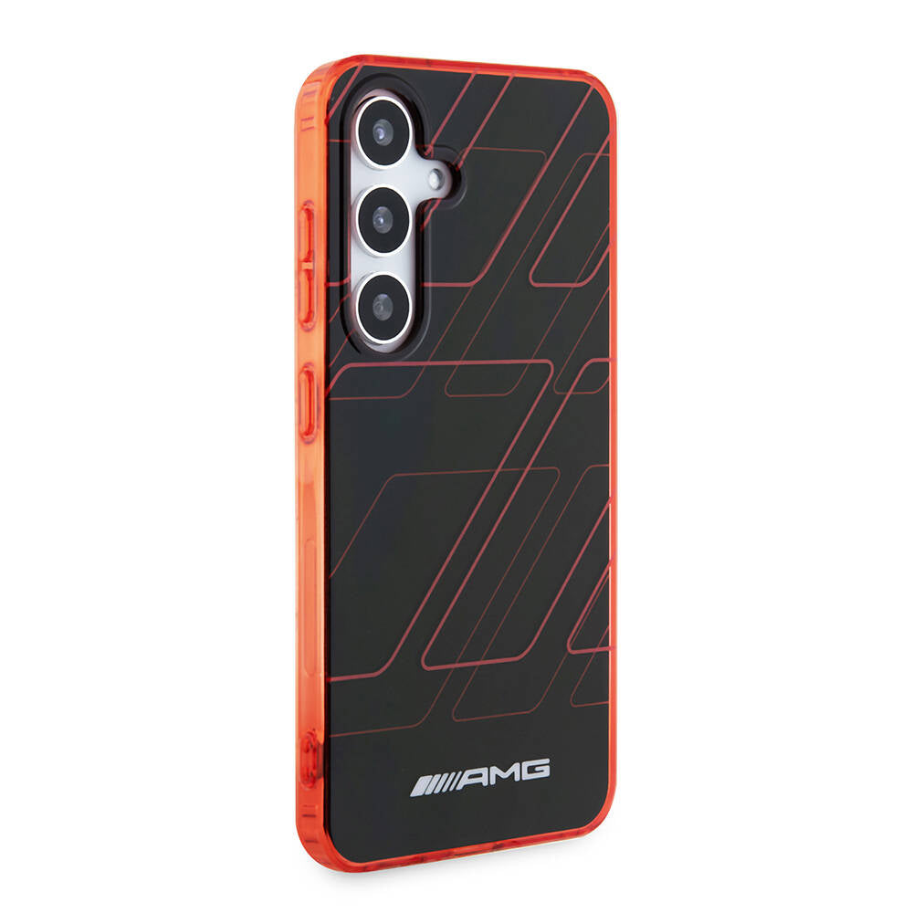 Galaxy S24 Kılıf AMG Orijinal Lisanslı Çift Katmanlı Dörtgen Desenli Kılıf