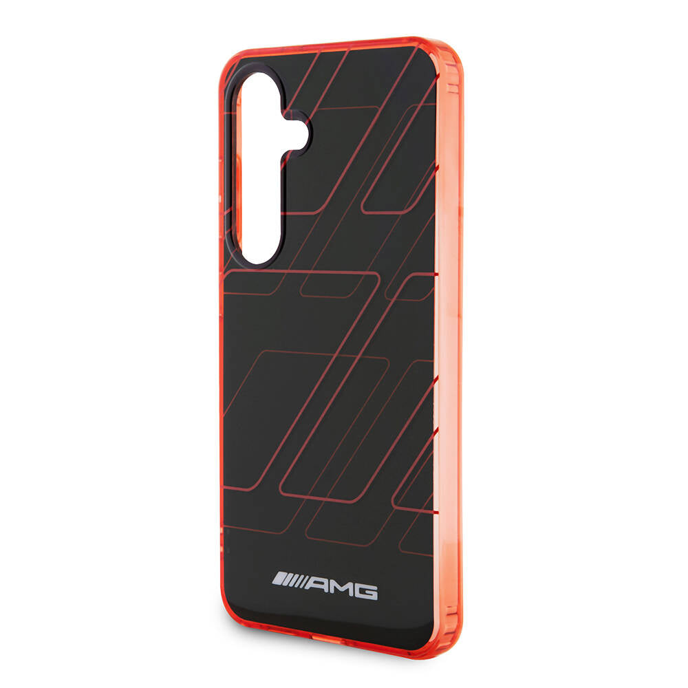 Galaxy S24 Kılıf AMG Orijinal Lisanslı Çift Katmanlı Dörtgen Desenli Kılıf