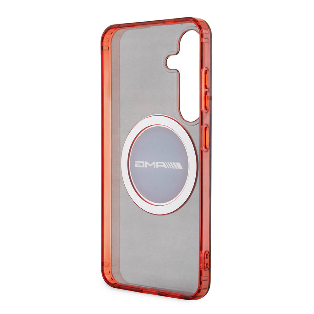 Galaxy S24 Kılıf AMG orijinal Lisanslı M-safe Şarj Özellikli Transparan Timeless Kılıf