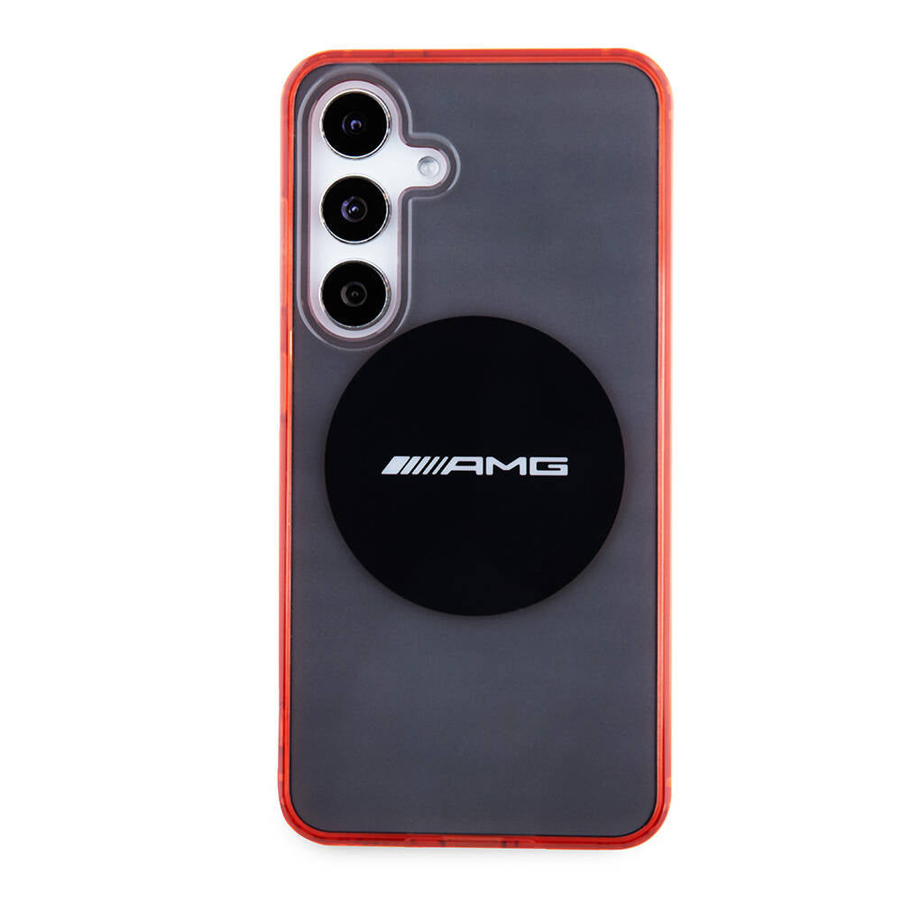 Galaxy S24 Kılıf AMG orijinal Lisanslı M-safe Şarj Özellikli Transparan Timeless Kılıf