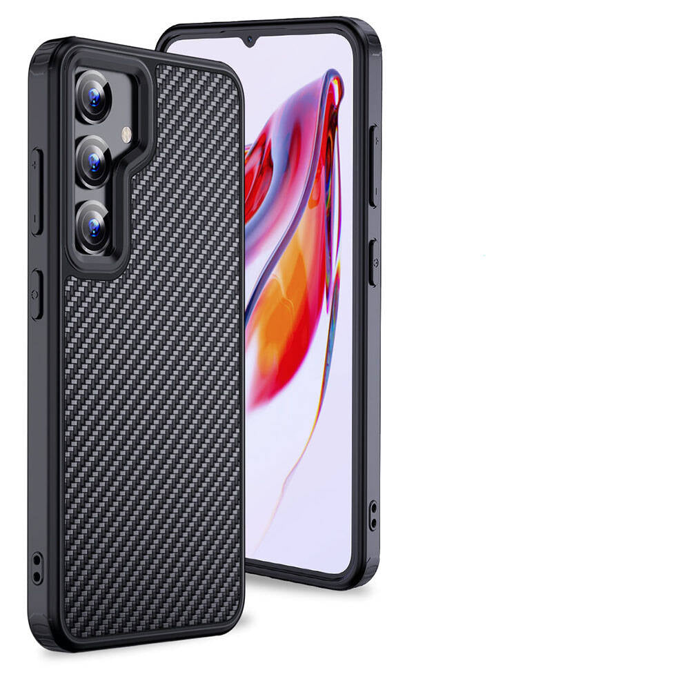 Galaxy S24 Kılıf Aramid Karbon Fiber M-safe Özellikli Wlons Radison Kılıf