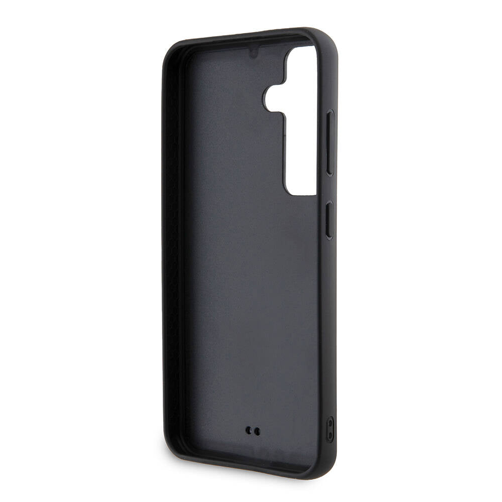 Galaxy S24 Kılıf Karl Lagerfeld Taşlı Metal Logo Orijinal Lisanslı Kılıf
