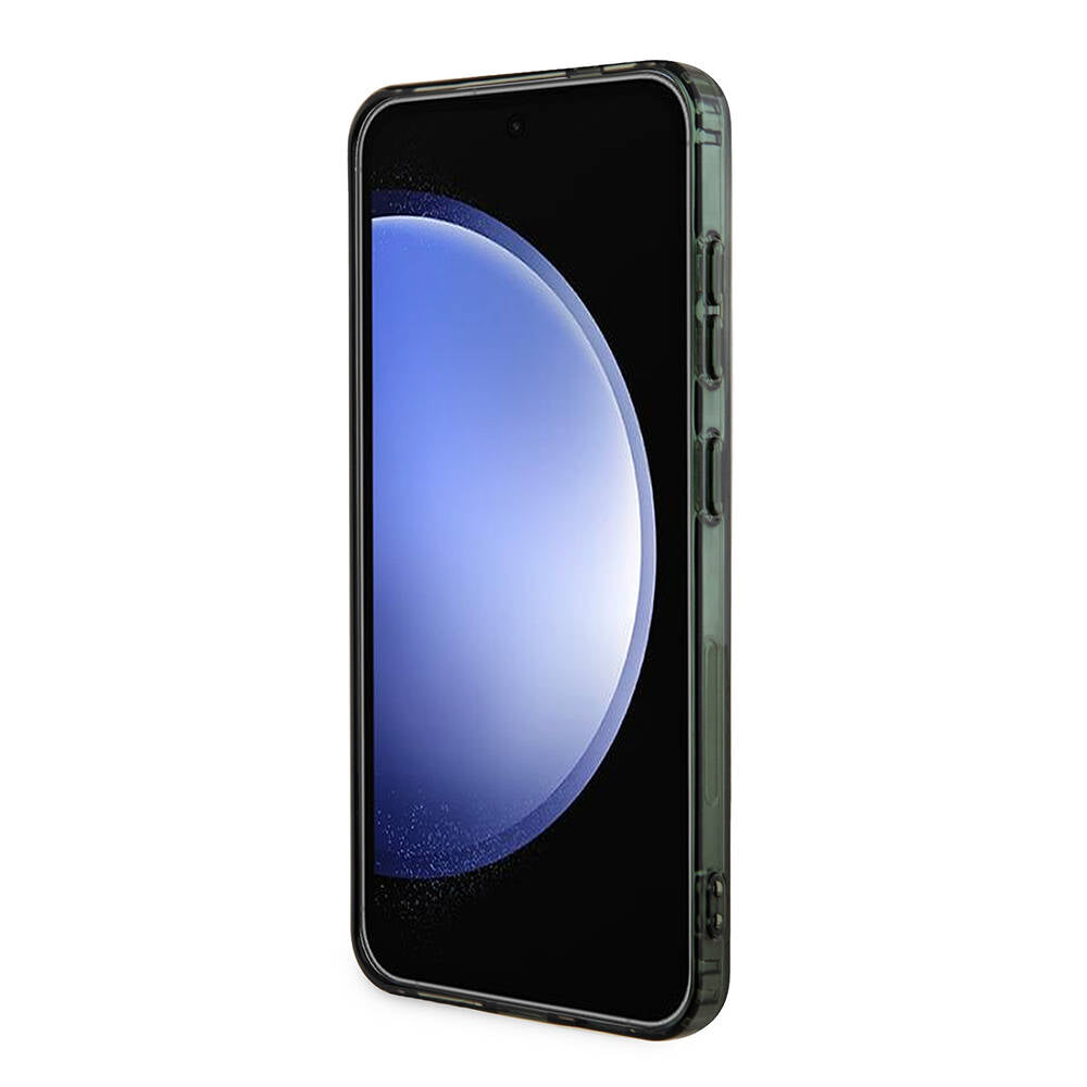 Galaxy S24 Kılıf Lacoste Orijinal Lisanslı M-safe Şarj Özellikli Çift Katmanlı Timsah Logolu Blend Monogram Kılıf