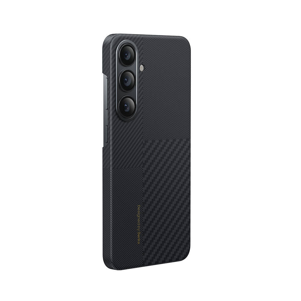 Galaxy S24 Kılıf M-safe Şarj Özellikli Karbon Fiber Benks Montage ArmorAir Kevlar Kılıf