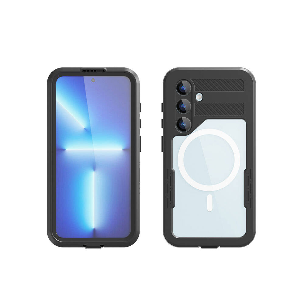 Galaxy S24 Kılıf M-safe Şarj Özellikli 1-1 Su Geçirmez Kılıf