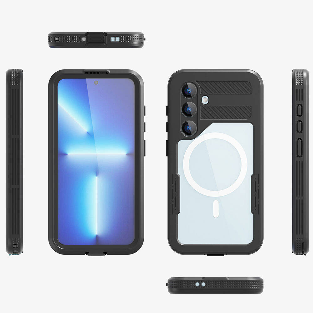 Galaxy S24 Kılıf M-safe Şarj Özellikli 1-1 Su Geçirmez Kılıf