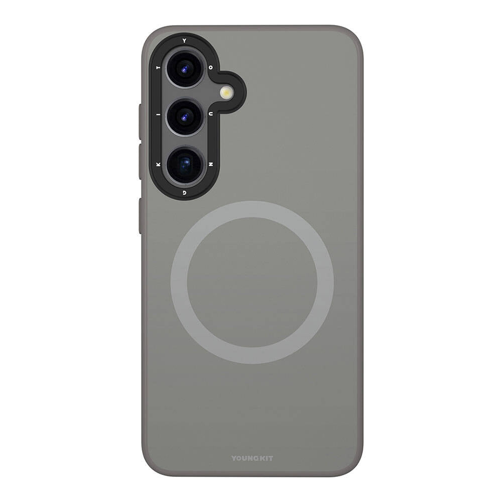Galaxy S24 Kılıf M-safe Şarj Özellikli Çizilmeye Ve Aşınmaya Dayanıklı Youngkit Velvet Serisi Kılıf