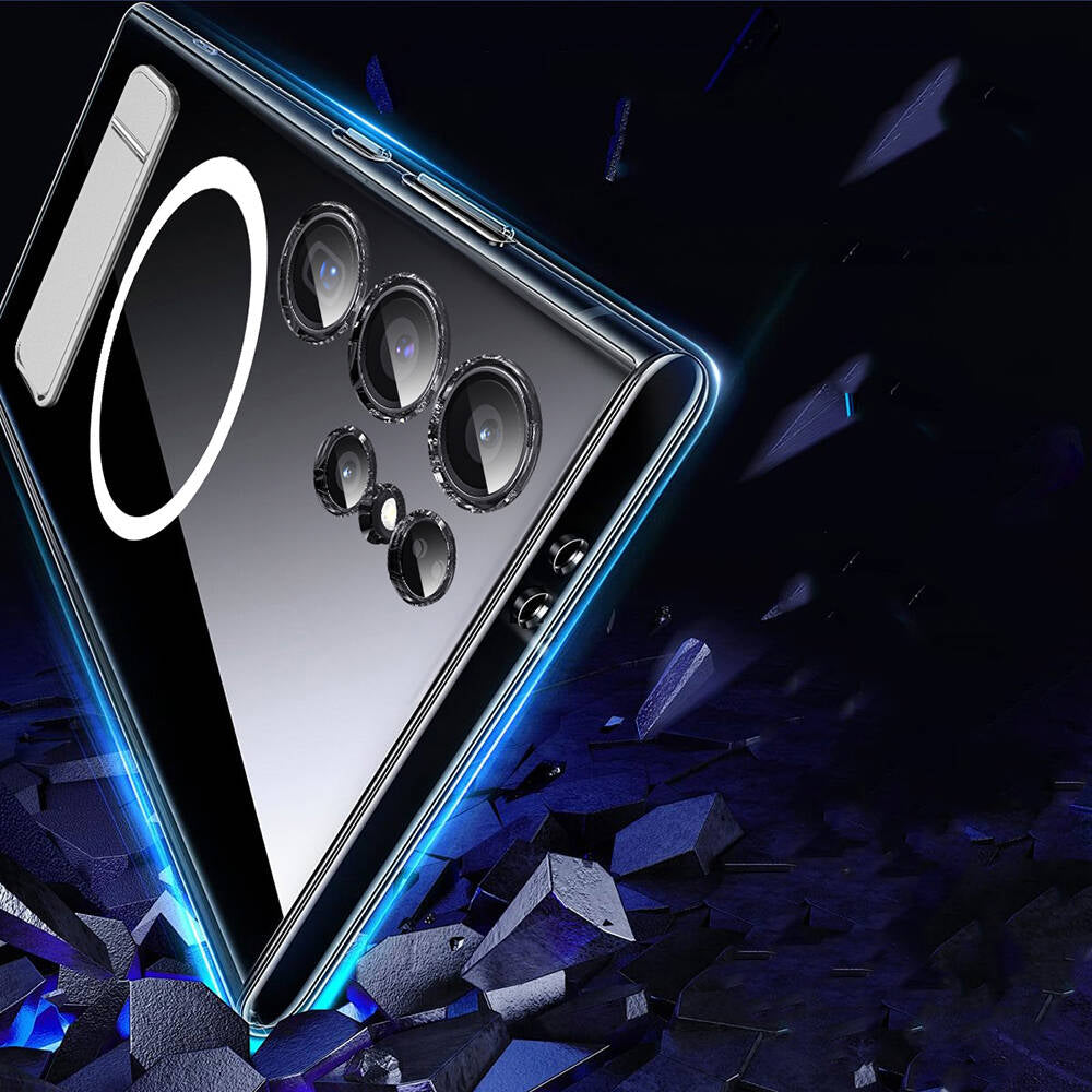 Galaxy S24 Kılıf M-safe Şarj Özellikli Kamera Korumalı Standlı Wiwu KCC-025 Aurora Serisi Kılıf