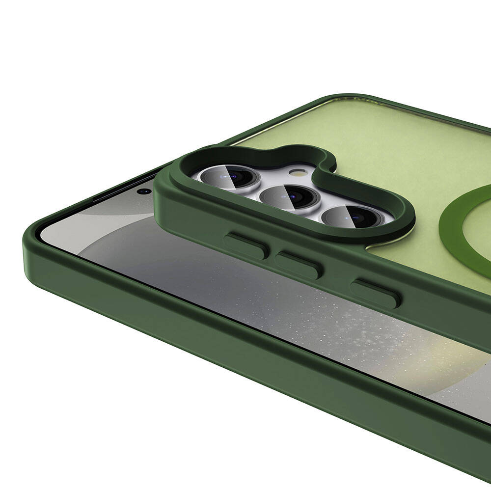 Galaxy S24 Kılıf M-safe Şarj Özellikli Mat Arka Yüzey Zore Sio Kılıf