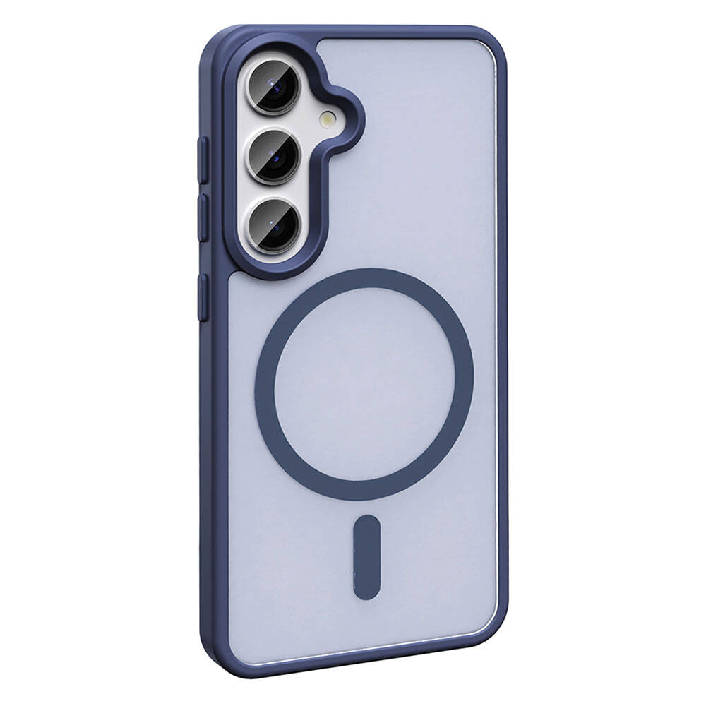 Galaxy S24 Kılıf M-safe Şarj Özellikli Mat Arka Yüzey Zore Sio Kılıf