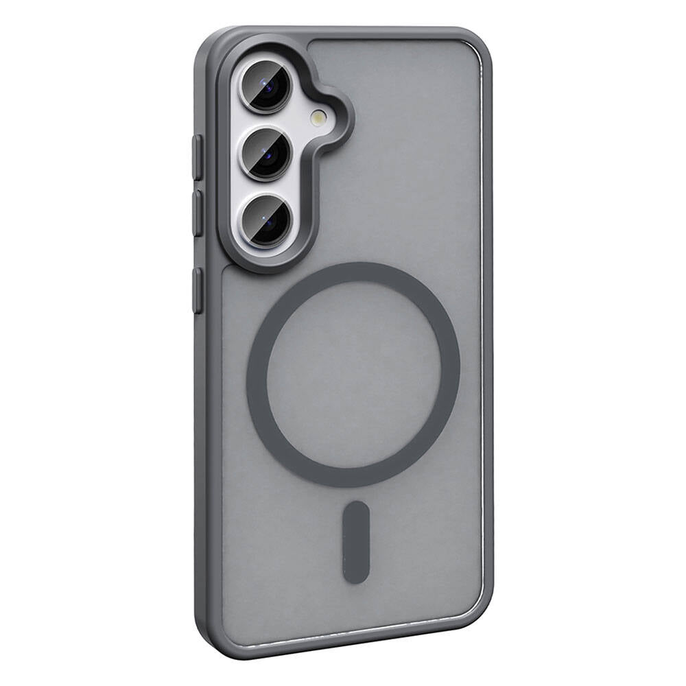 Galaxy S24 Kılıf M-safe Şarj Özellikli Mat Arka Yüzey Zore Sio Kılıf