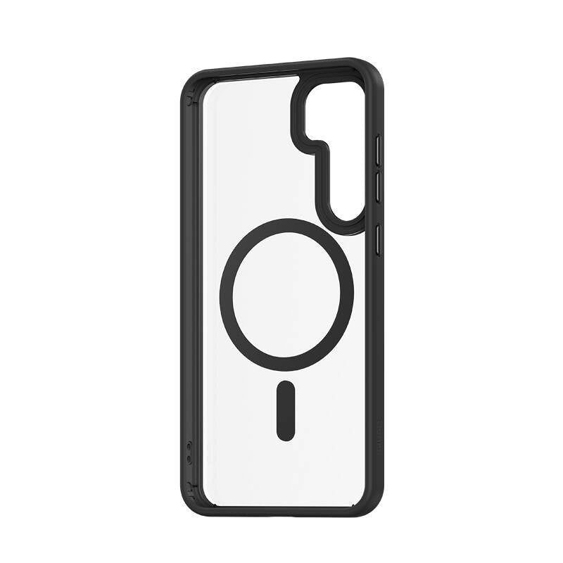 Galaxy S24 Kılıf M-safe Şarj Özellikli Şeffaf Arka Yüzey Benks MagClap TPU Çerçeve Kılıf