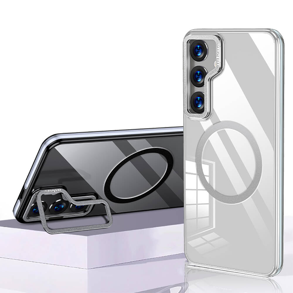 Galaxy S24 Kılıf M-safe Şarj Özellikli Wlons Standlı Efsane Kılıf