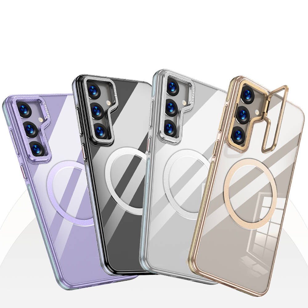 Galaxy S24 Kılıf M-safe Şarj Özellikli Wlons Standlı Efsane Kılıf