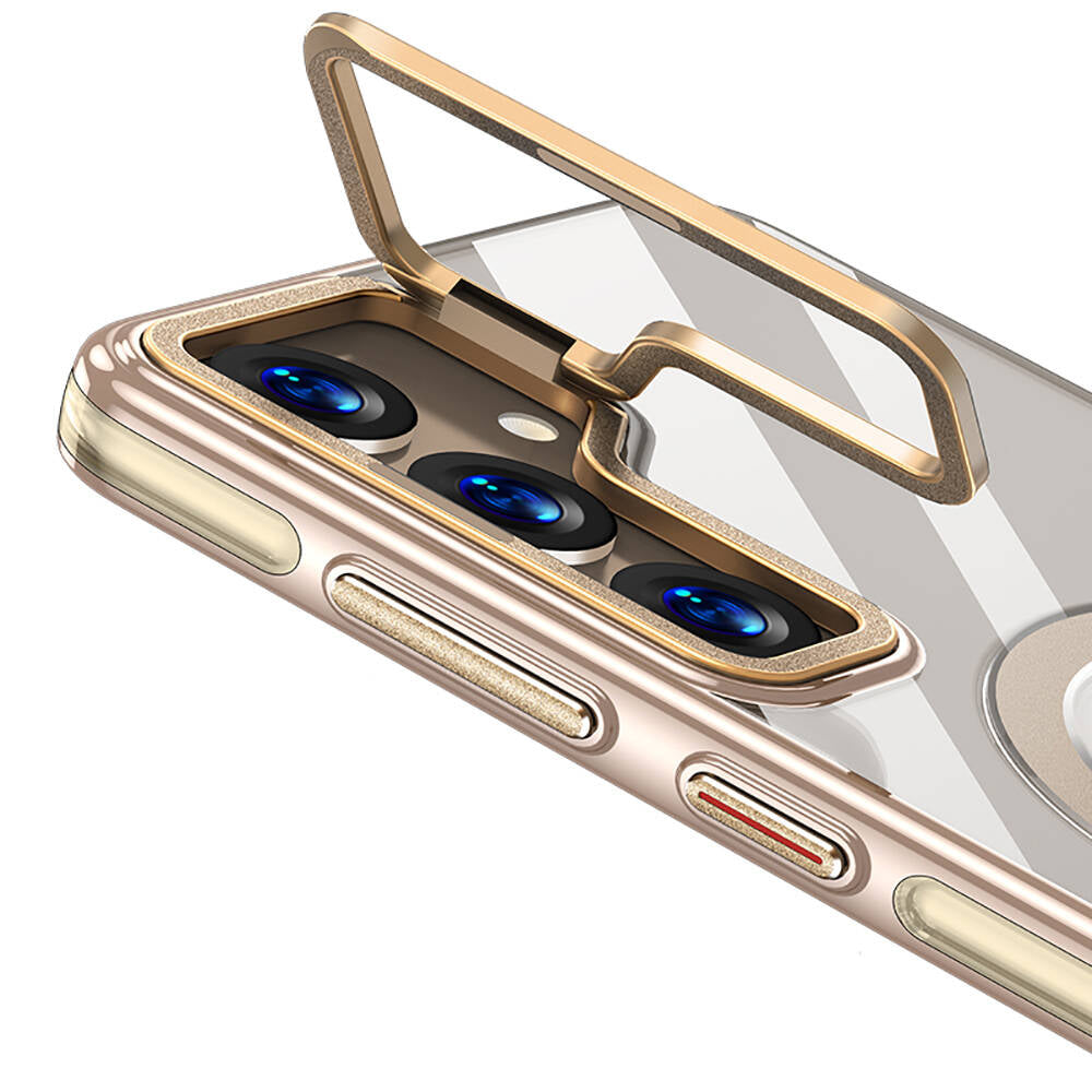 Galaxy S24 Kılıf M-safe Şarj Özellikli Wlons Standlı Efsane Kılıf