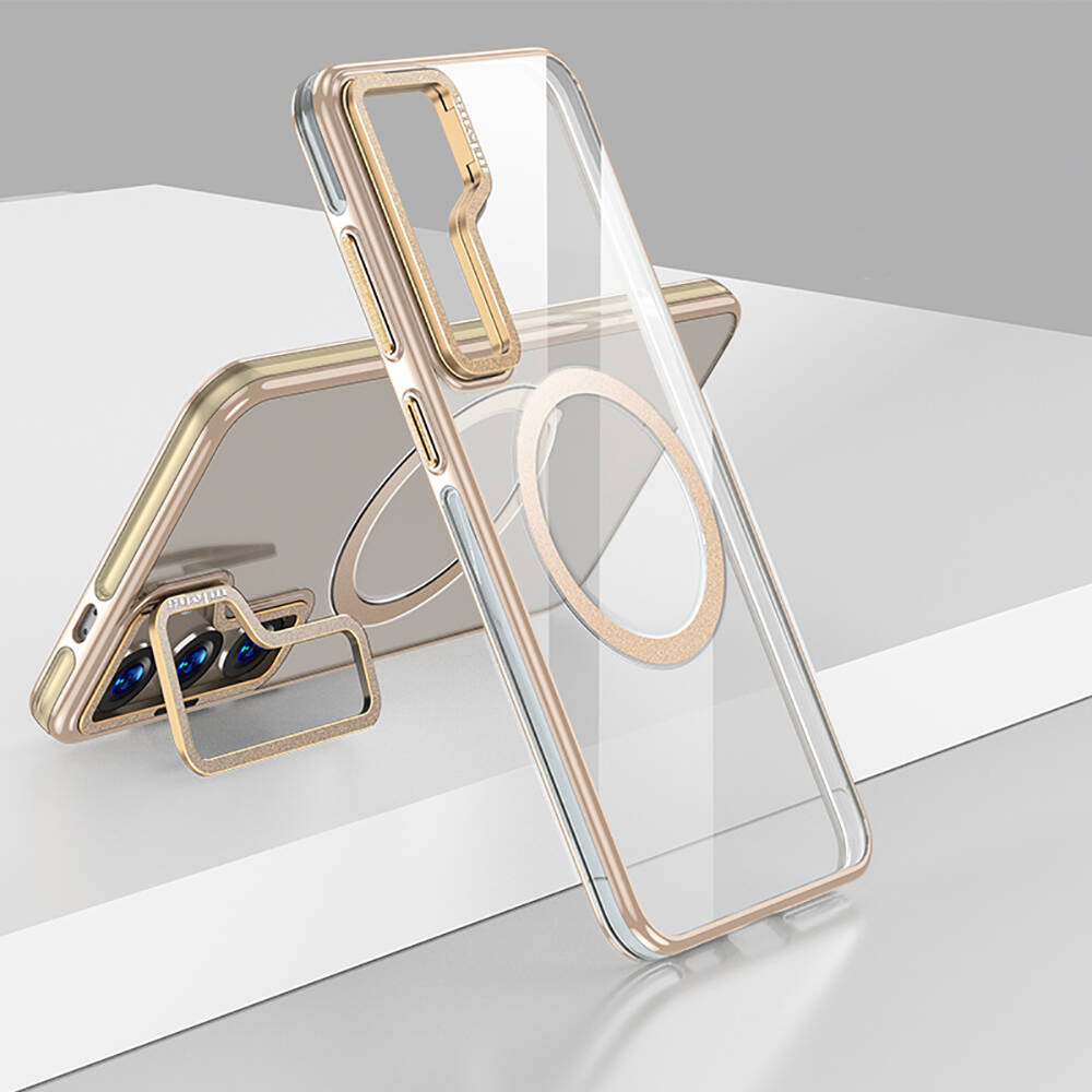 Galaxy S24 Kılıf M-safe Şarj Özellikli Wlons Standlı Efsane Kılıf