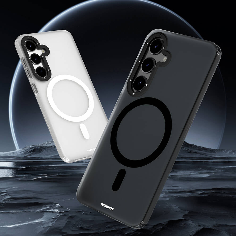 Galaxy S24 Kılıf M-safe Şarj Özellikli Youngkit Hidden Sand Serisi Kılıf