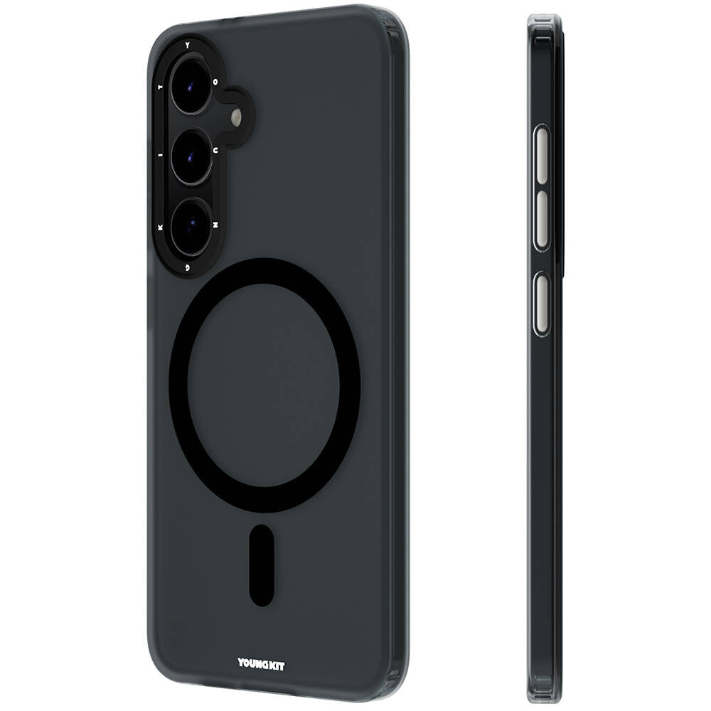 Galaxy S24 Kılıf M-safe Şarj Özellikli Youngkit Hidden Sand Serisi Kılıf