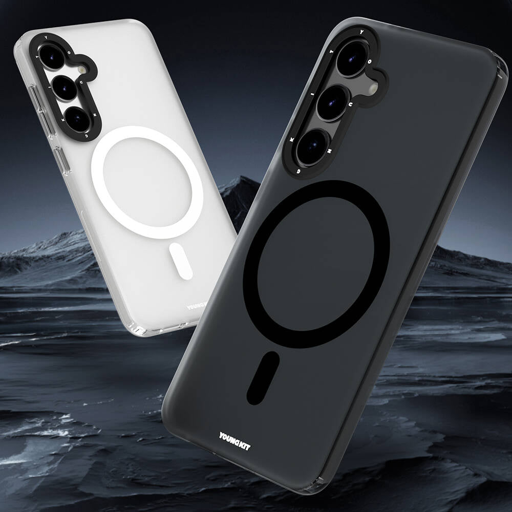 Galaxy S24 Kılıf M-safe Şarj Özellikli Youngkit Hidden Sand Serisi Kılıf