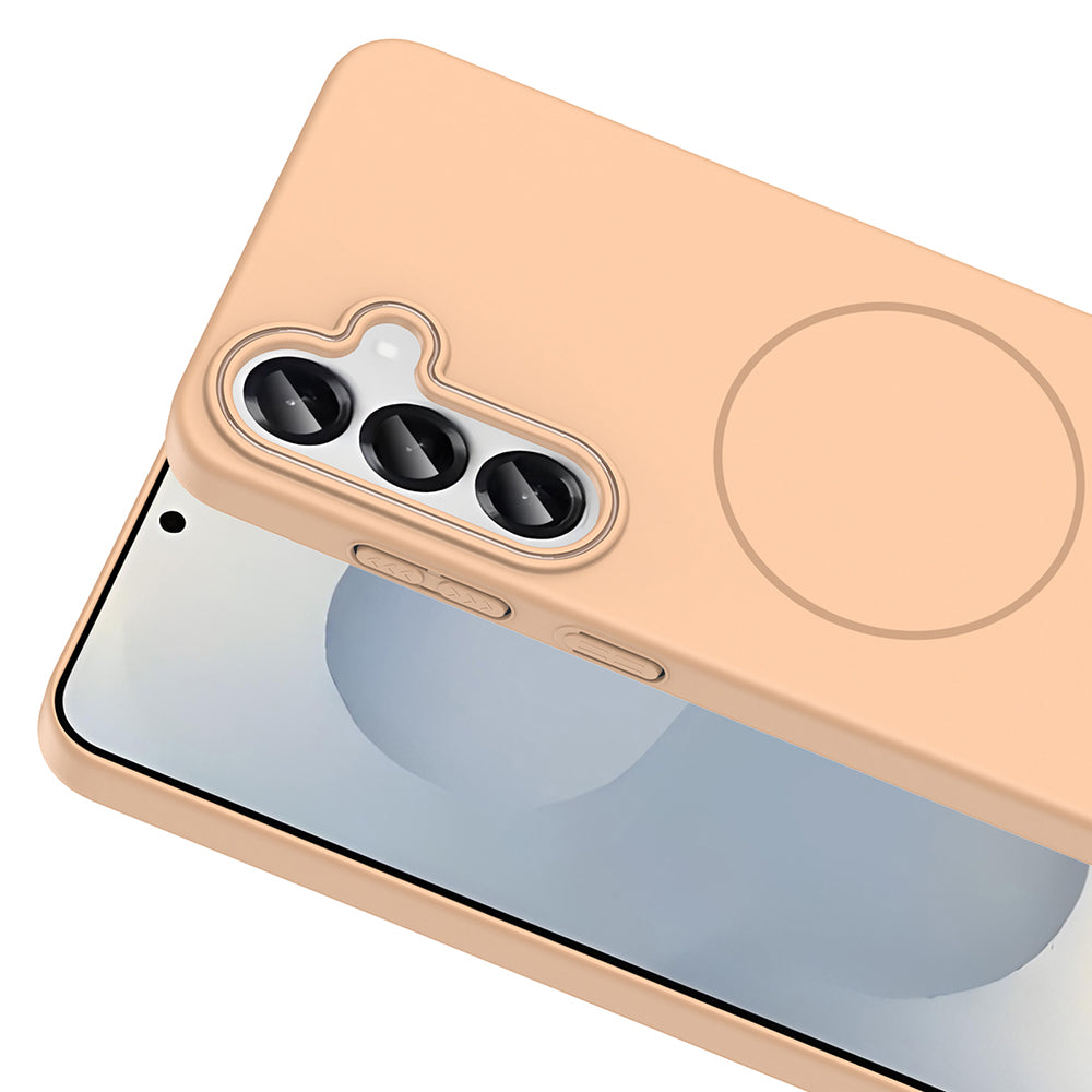 Galaxy S24 Kılıf M-safe Şarj Özellikli Zore Ruby Sert Kılıf