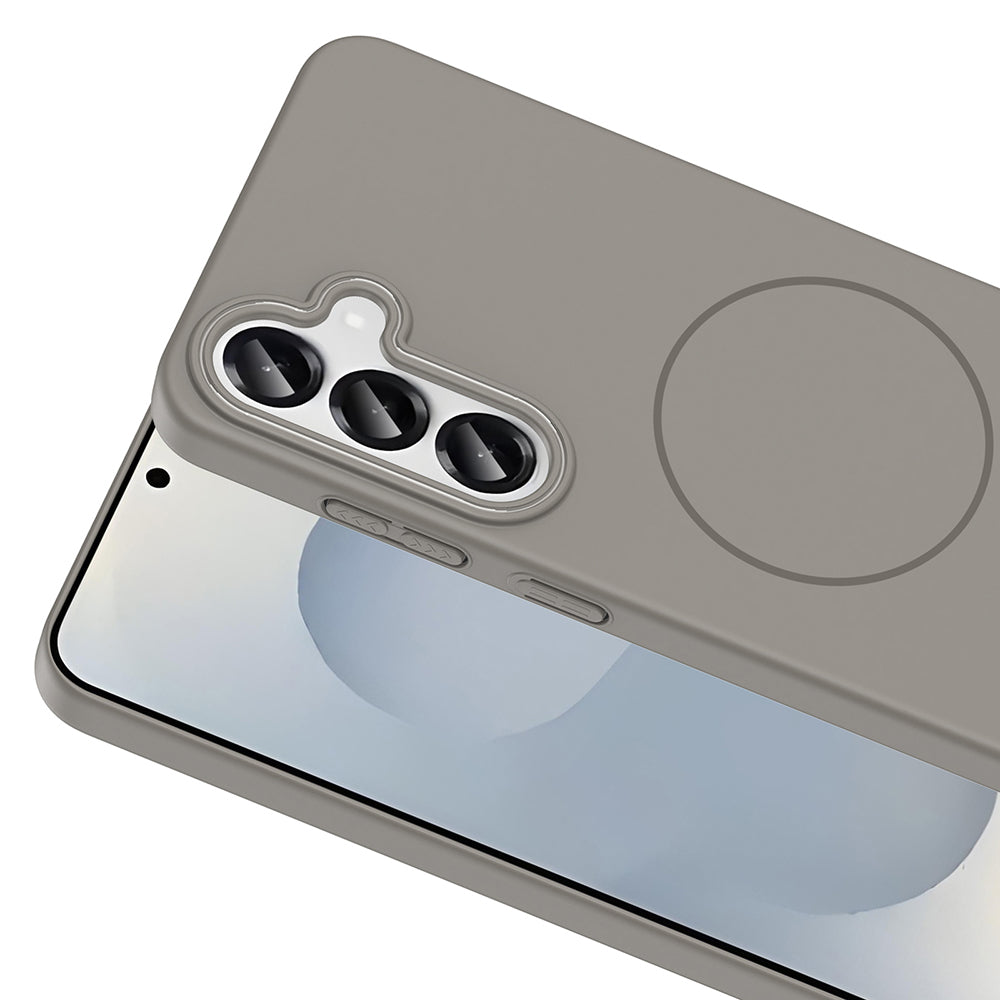 Galaxy S24 Kılıf M-safe Şarj Özellikli Zore Ruby Sert Kılıf