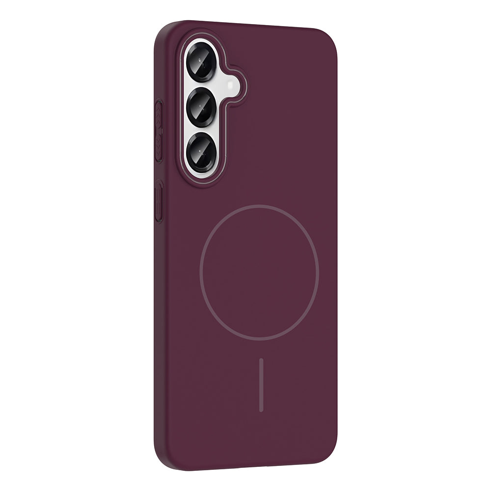 Galaxy S24 Kılıf M-safe Şarj Özellikli Zore Ruby Sert Kılıf