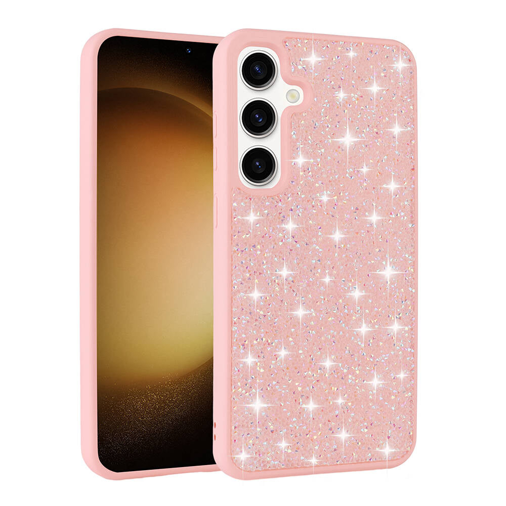 Galaxy S24 Kılıf Parlak Taşlı Tasarım Zore Pırlanta Kılıf