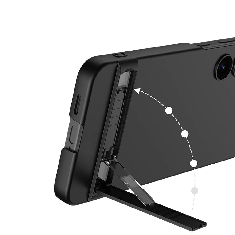 Galaxy S24 Kılıf Zore Kamera Korumalı Dikey Standlı Ays Kılıf