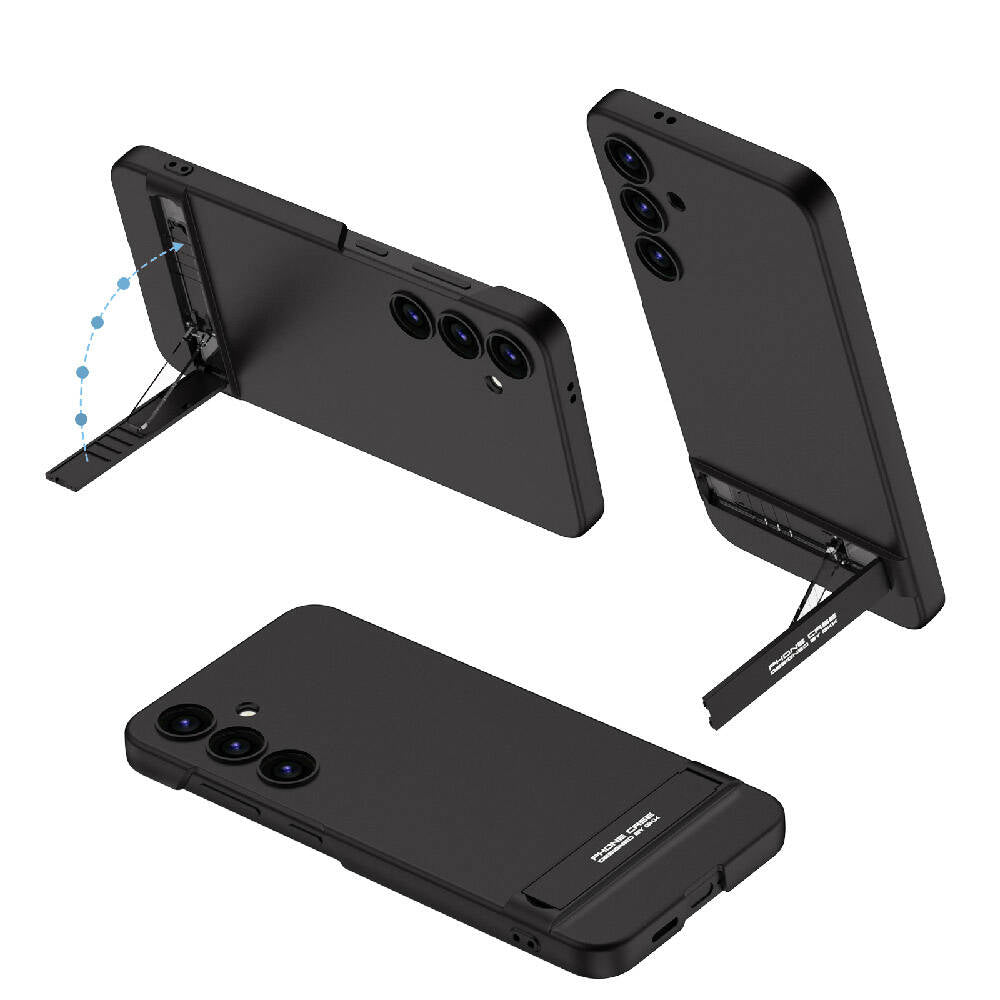 Galaxy S24 Kılıf Zore Kamera Korumalı Dikey Standlı Ays Kılıf