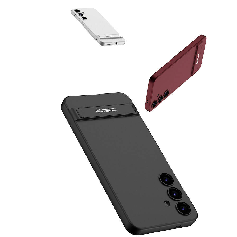 Galaxy S24 Kılıf Zore Kamera Korumalı Dikey Standlı Ays Kılıf
