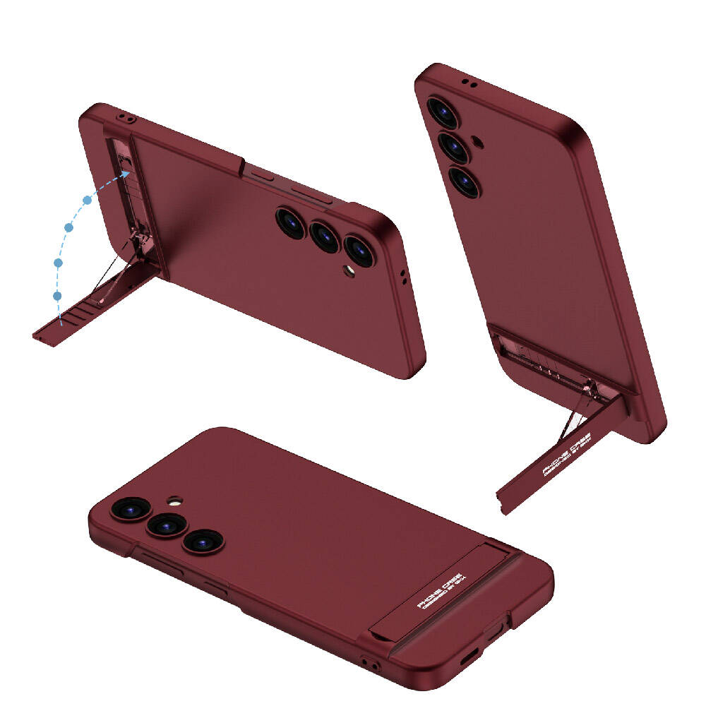 Galaxy S24 Kılıf Zore Kamera Korumalı Dikey Standlı Ays Kılıf