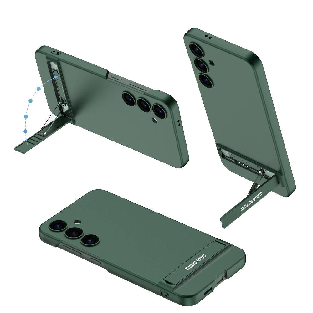 Galaxy S24 Kılıf Zore Kamera Korumalı Dikey Standlı Ays Kılıf