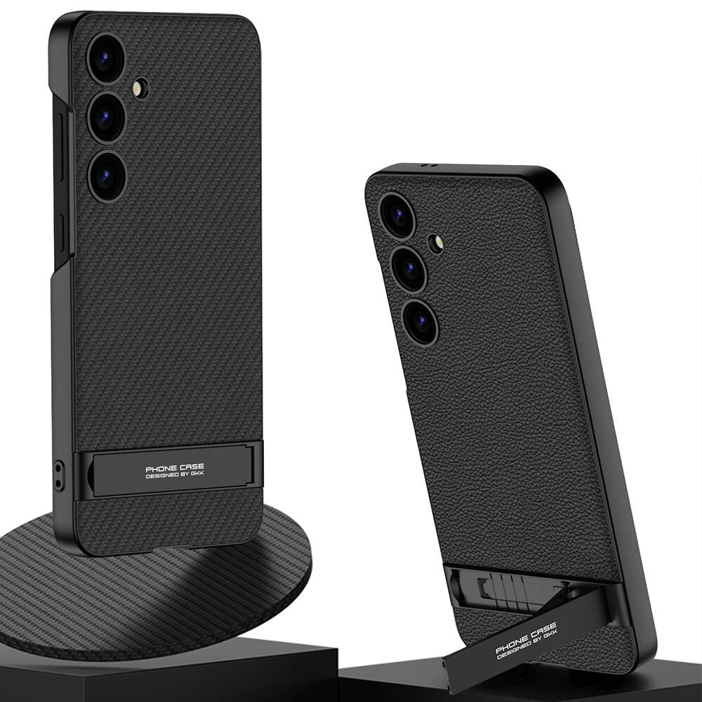 Galaxy S24 Kılıf Zore Kamera Korumalı Leather Dikey Standlı Ays Kılıf