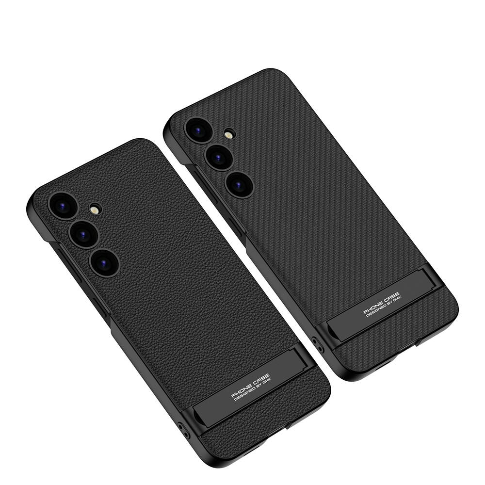 Galaxy S24 Kılıf Zore Kamera Korumalı Leather Dikey Standlı Ays Kılıf