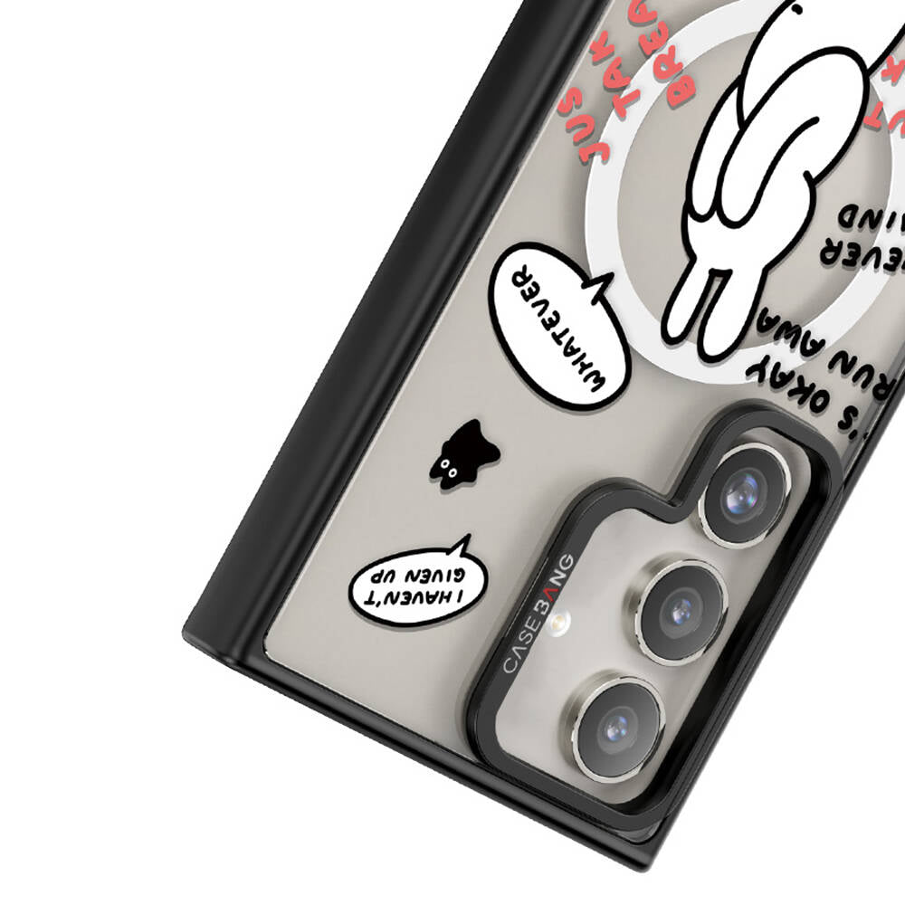 Galaxy S24 M-safe Şarj Özellikli Casebang Chill Out Serisi Mıknatıslı Arka Panel