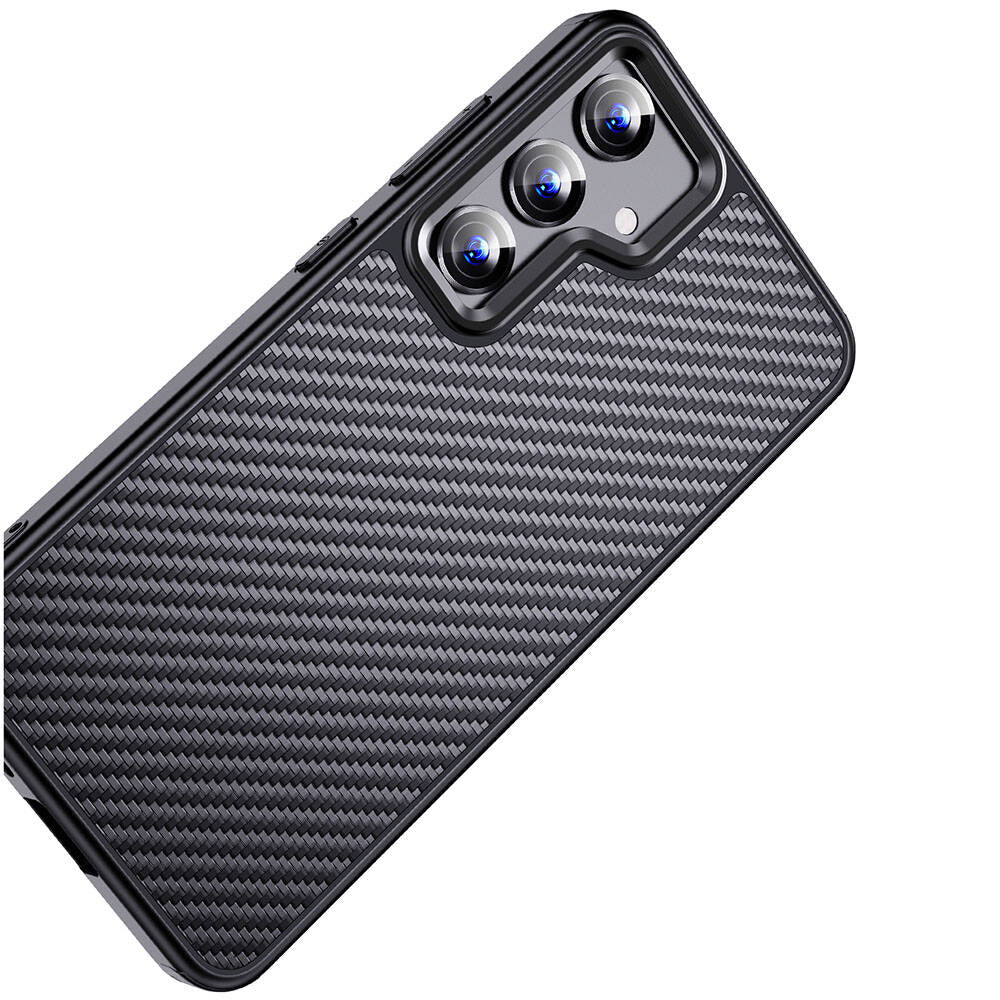 Galaxy S24 Plus Kılıf Aramid Karbon Fiber M-safe Özellikli Wlons Radison Kılıf